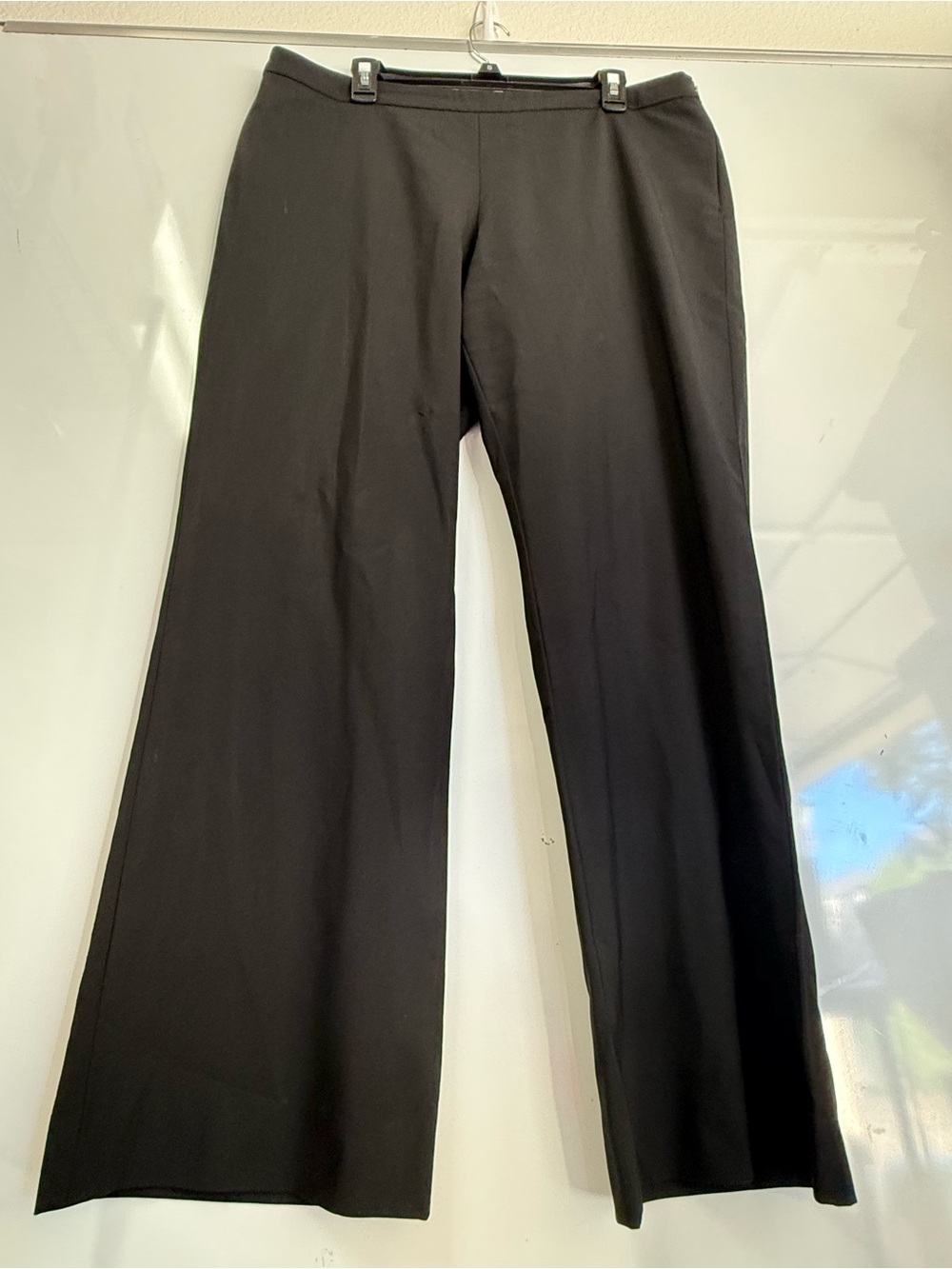 Women’s Hugo Boss Black Tailored Straight-Leg Wool Blended Dress Pants Sz 12